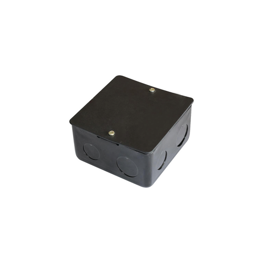 Caja De Registro De Acero Galvanizado, 10X10 Cm, Color Negro (11000-00000)