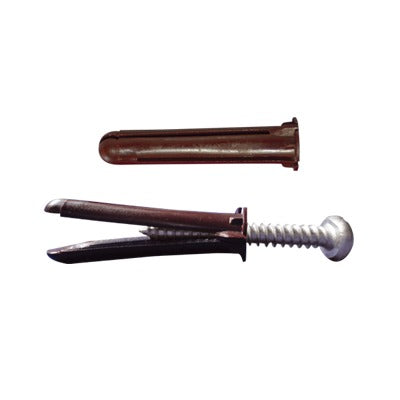 Paquete De 10 Taquetes Café 1 3/4" Y 10 Tornillos 10Mm X 1 3/4" (1104-05002)