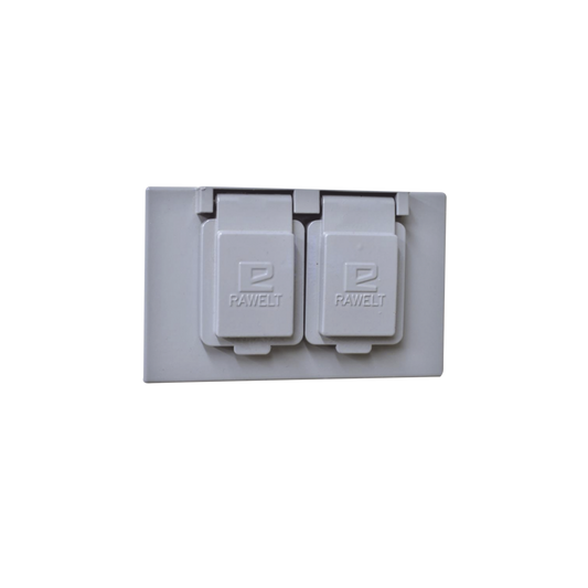 Tapa Rectangular Dúplex Horizontal Con Contratapa Con Mecanismo De Auto-Cierre De Aluminio Para Uso De Interiores Y Exteriores Tipo Rr.