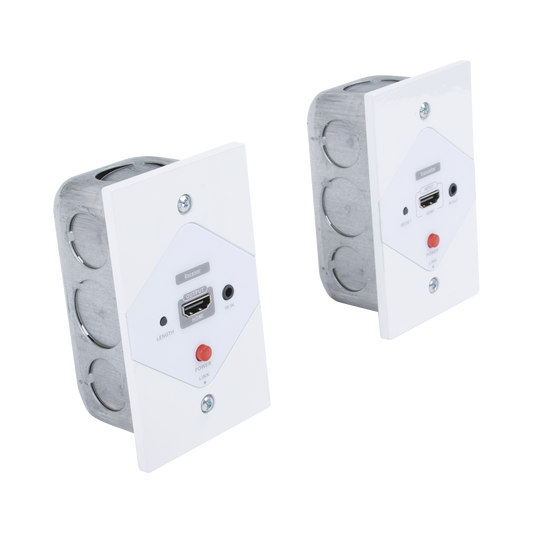 Placas De Pared De Extensión Hdmi Sobre Cat6 A 40 Metros, Con Control Ir, Compatible Con Hdcp.