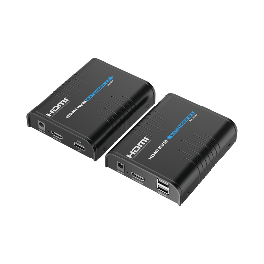 Kit Extensor Kvm ( Teclado, Video, Mouse ) Hdmi 1080P @ 60 Hz, 120 Metros Con Cable Cat5E/6, Soporta Control De Múltiples Kvm