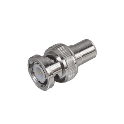 Adaptador En Línea Para 75 Ohm, De Conector Bnc Macho A Rca Hembra En Aplicaciones De Audio-Video Para Cámaras, Monitores Y Dvr´S.