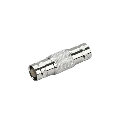 Adaptador Tipo Barril Para 75 Ohm, De Conector Bnc Hembra A Bnc Hembra, Níquel/ Oro/ Teflón.