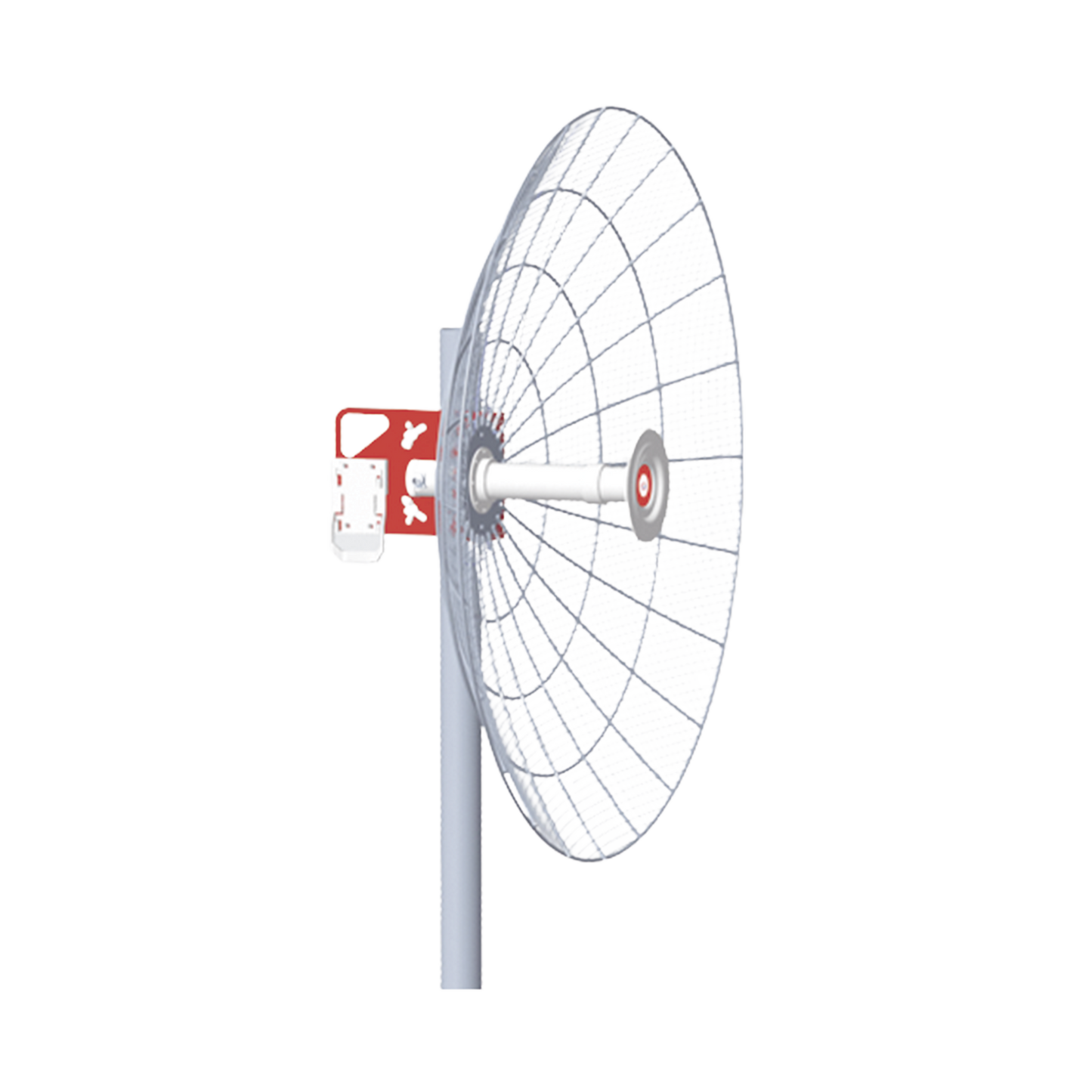 Antena Direccional De Alta Resistencia La Viento, Ganancia De 30 Dbi, Frecuencia (4.9 - 6.5 Ghz), Polarización Doble, Incluye Montaje Para Torre O Mástil