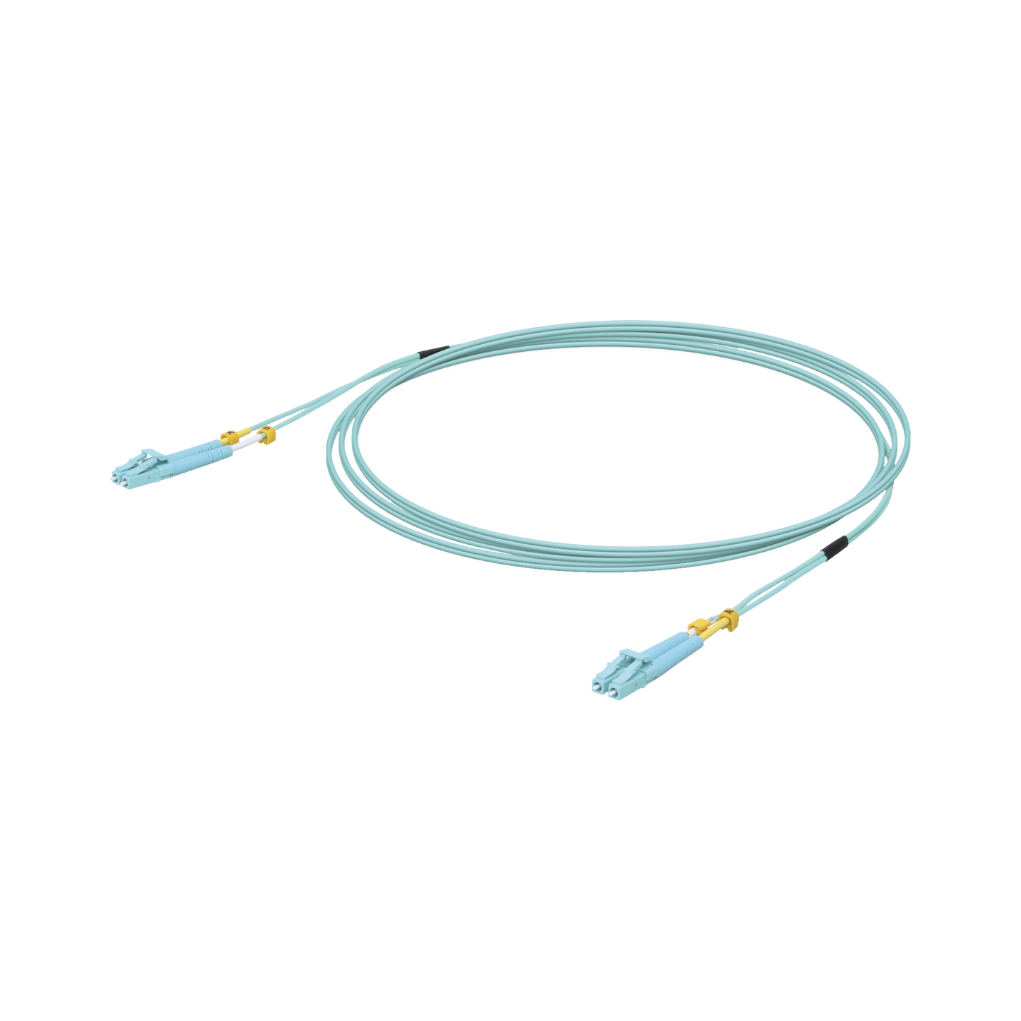 Jumper De Fibra Óptica Multimodo Lc-Lc Duplex 10 G, 50/125 Om3, Color Aqua, 3 Metros