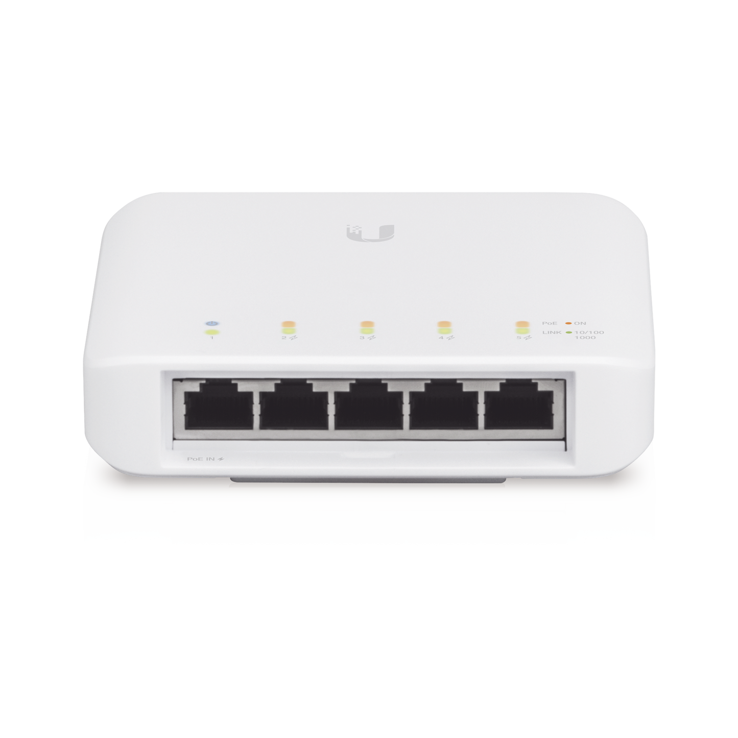 Switch UniFi FLEX de 5 puertos para exterior IP55 (1 x PoE de entrada 802.3af/at/bt y 4 puertos PoE de salida 802.3af)
