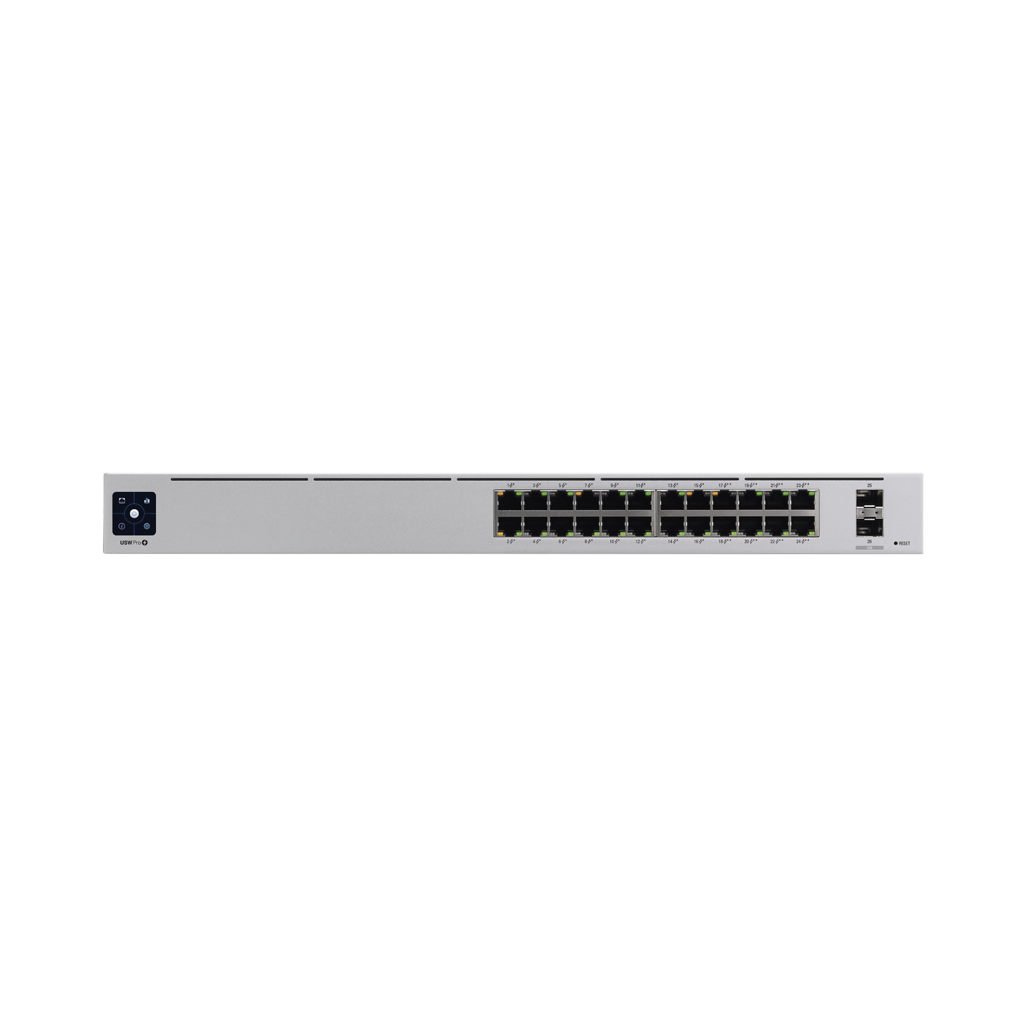 Unifi Switch Usw-Pro-24-Poe Gen2, Capa 3 De 24 Puertos Poe 802.3At/Bt + 2 Puertos 1/10G Sfp+, 400W, Pantalla Informativa