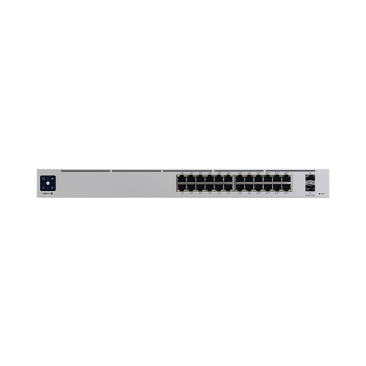 Unifi Switch Usw-Pro-24-Poe Gen2, Capa 3 De 24 Puertos Poe 802.3At/Bt + 2 Puertos 1/10G Sfp+, 400W, Pantalla Informativa