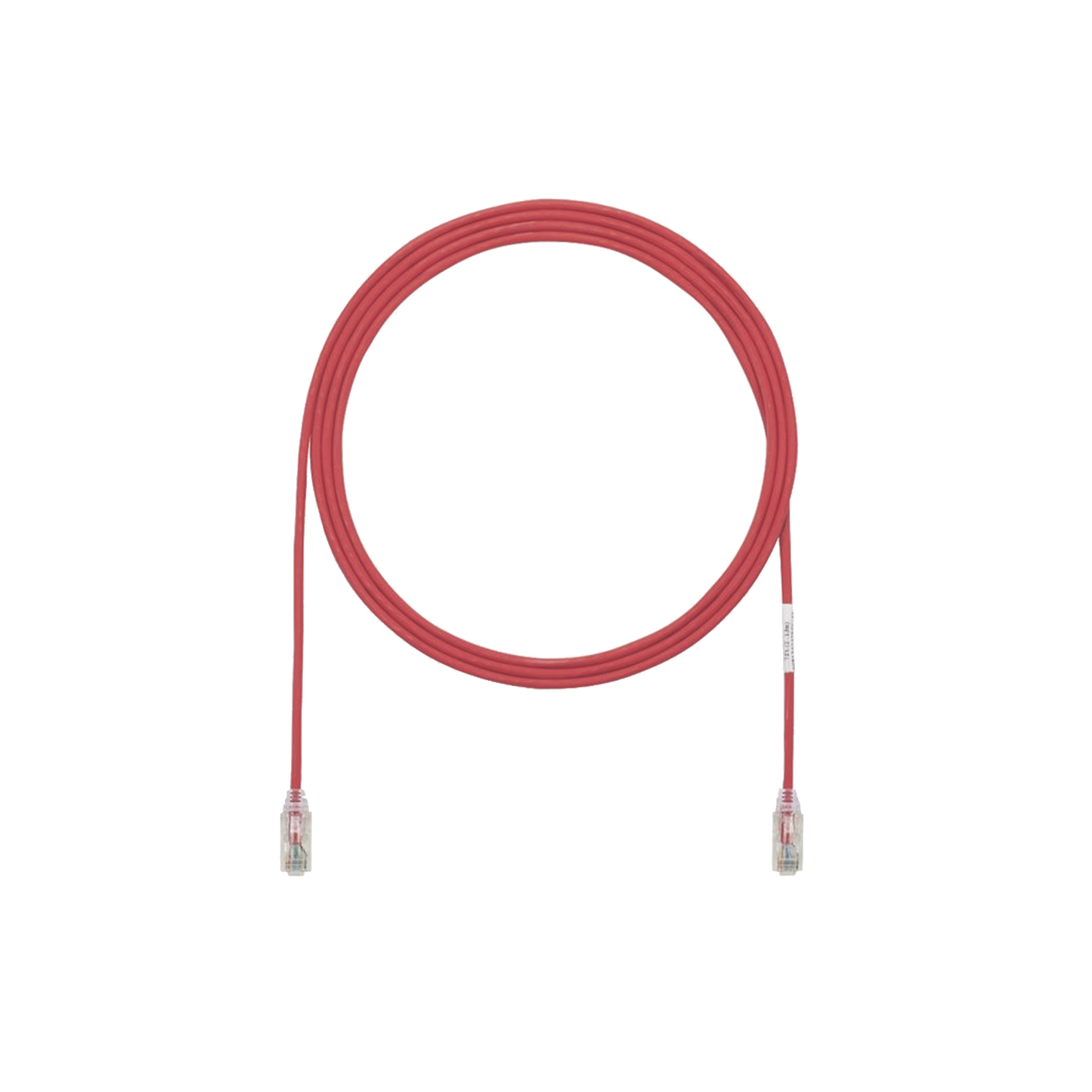 Cable De Parcheo Tx6, Utp Cat6, Diámetro Reducido (28Awg), Color Rojo, 10Ft