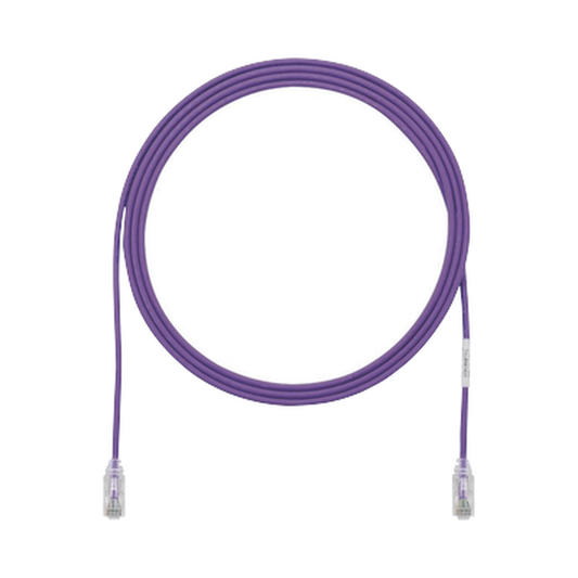 Cable De Parcheo Tx6, Utp Cat6, Diámetro Reducido (28Awg), Color Violeta, 3Ft