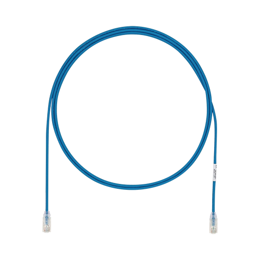 Cable de Parcheo UTP Cat6A, CM/LSZH, Diámetro Reducido (28AWG), Color Azul, 9ft