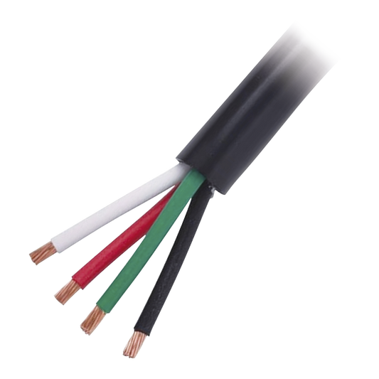 Cable De Uso Rudo 4 Hilos Calibre 18 Awg, Hasta 600 V. Rollo De 100 M.