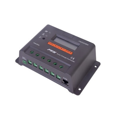 Controlador Solar De Carga Y Descarga Pwm 12/24V 20A Con Display, Parámetros Configurables