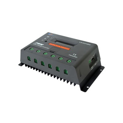 Controlador Solar De Carga Y Descarga Pwm 12/24V 30A Con Display, Parámetros Configurables