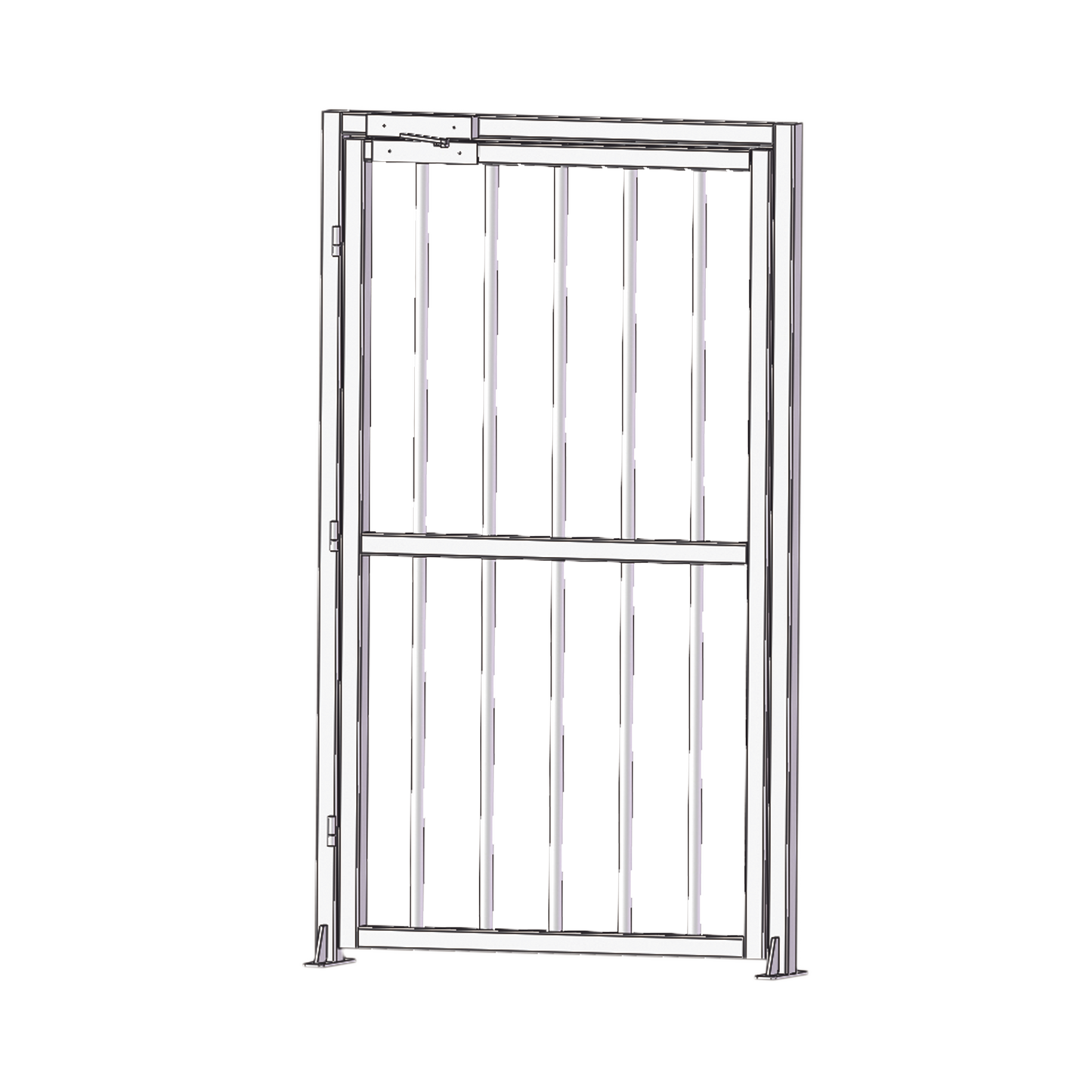 Puerta Lateral Para Torniquetes De Acero Inoxidable