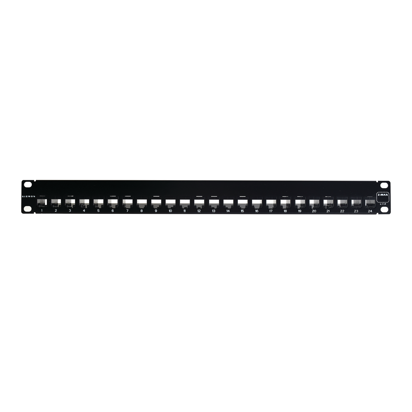 Patch Panel Z-Max, Categoria 6A, Blindado, De 24 Puertos, Plano, 1Ur