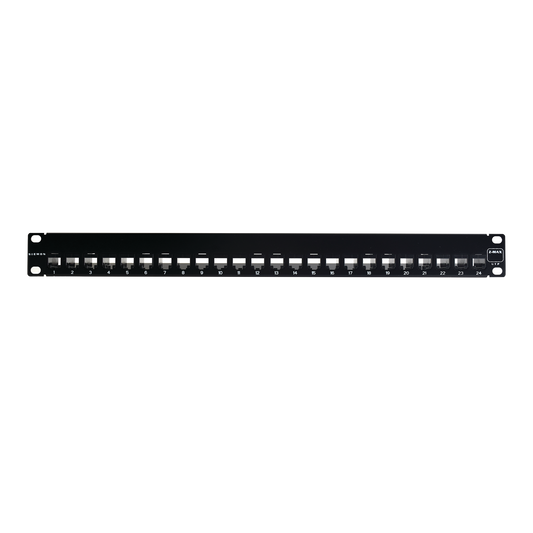 Patch Panel Z-Max, Categoria 6A, Blindado, De 24 Puertos, Plano, 1Ur