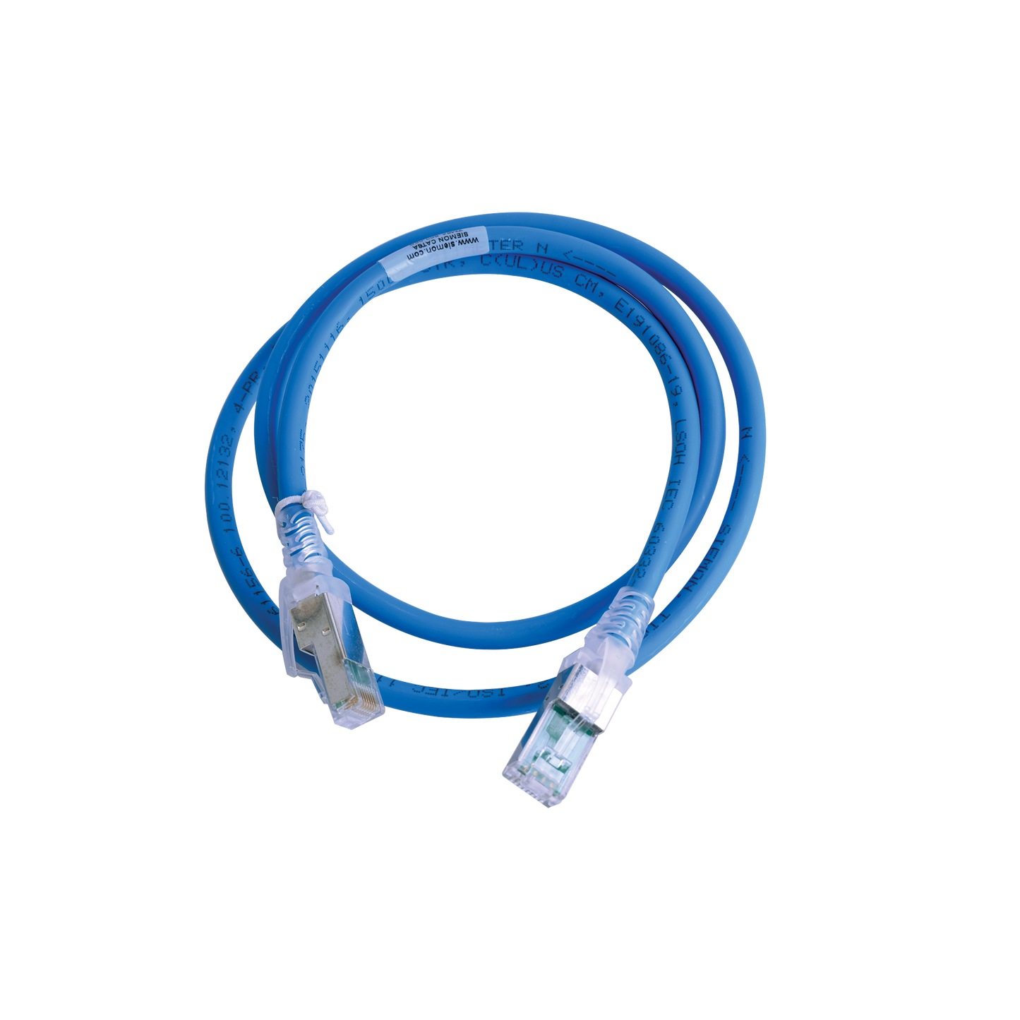 Patch Cord Z-Max Cat6A S/Ftp, Cm/Ls0H, 3Ft, Color Azul, Versión Bulk (Sin Empaque Individual)