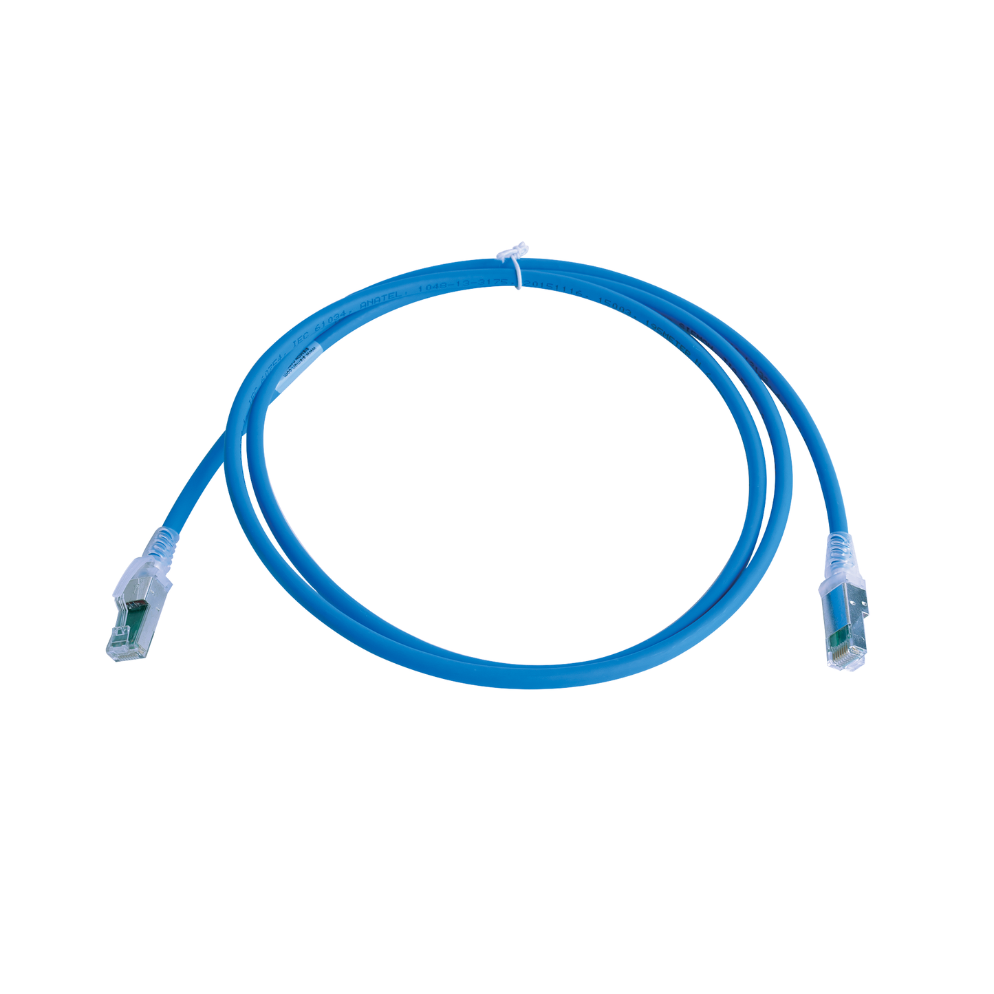 Patch Cord Z-Max Cat6A S/Ftp, Cm/Ls0H, 5Ft, Color Azul, Versión Bulk (Sin Empaque Individual)