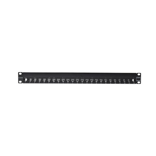 Patch Panel Z-Max, Blindado, De 24 Puertos, Modular, Plano, 1Ur